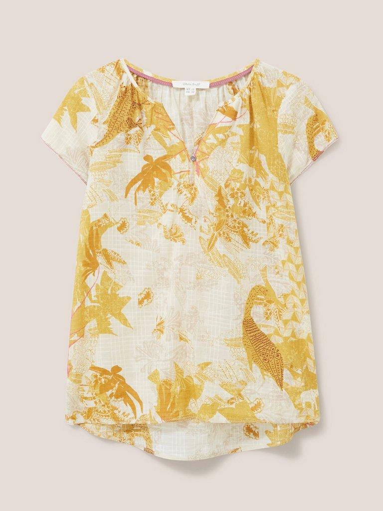 Keri Organic Cotton Top in IVORY MULTI