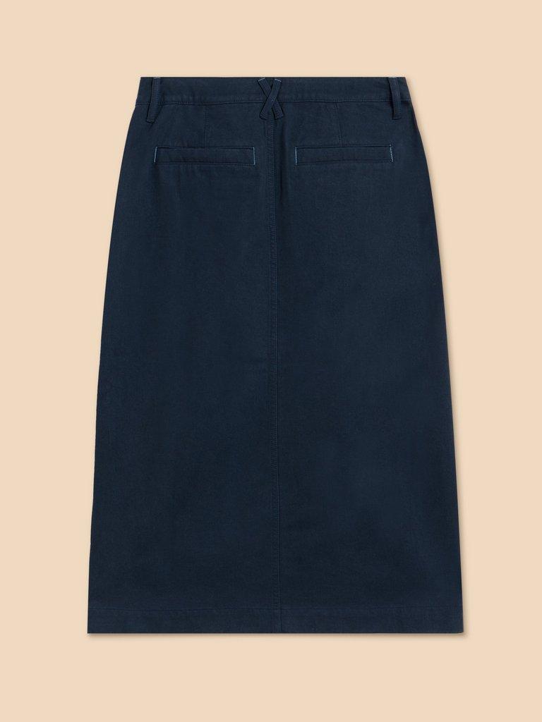 Penny Midi Skirt in DARK NAVY - FLAT BACK