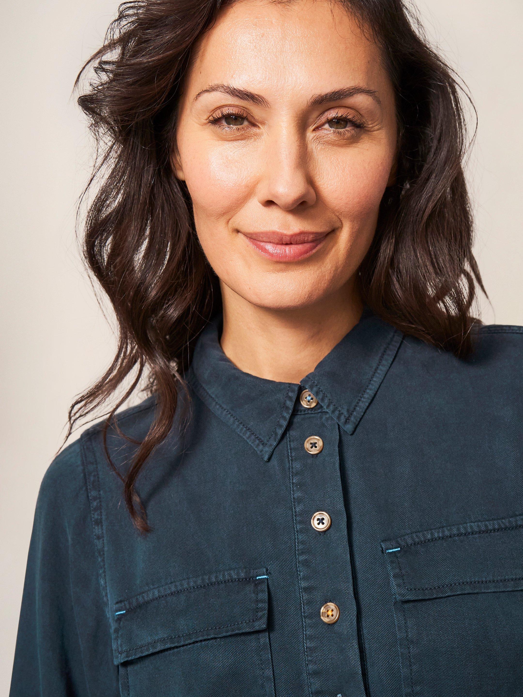 Ella Utility Shirt in DARK NAVY White Stuff