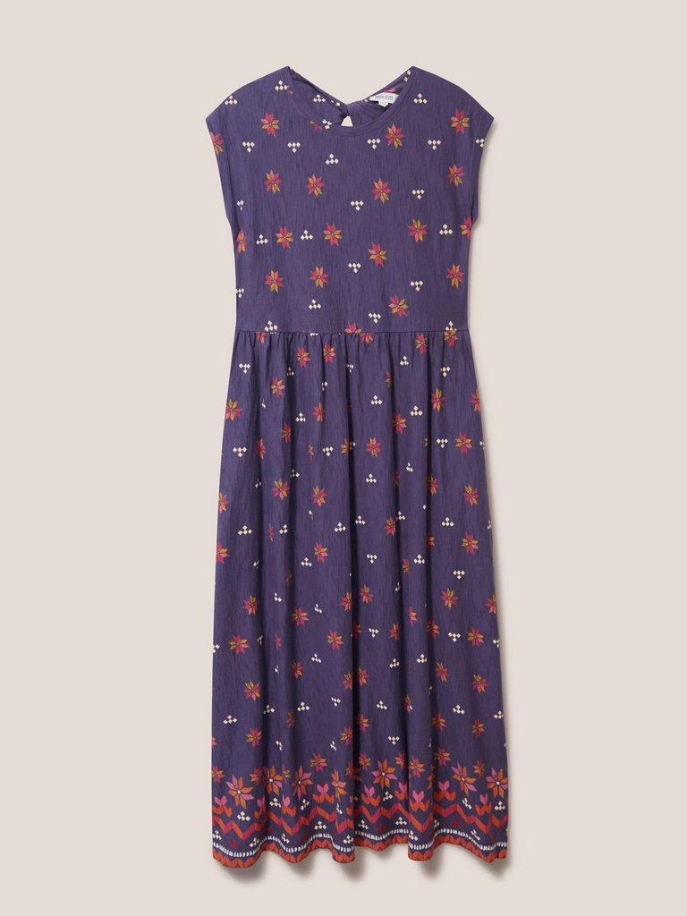 Addison Cotton Midi Dress in PURPLE MULTI | White Stuff