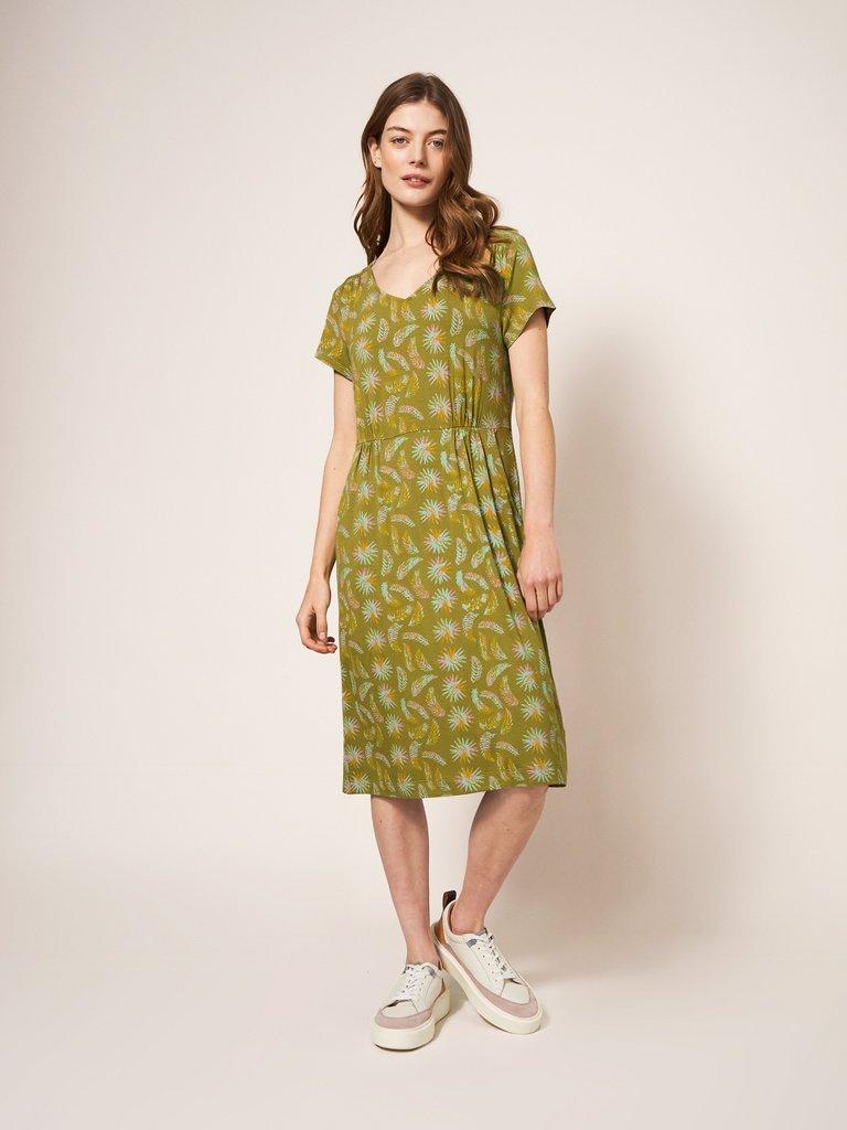 Tallie Jersey Dress in GREEN PR - LIFESTYLE