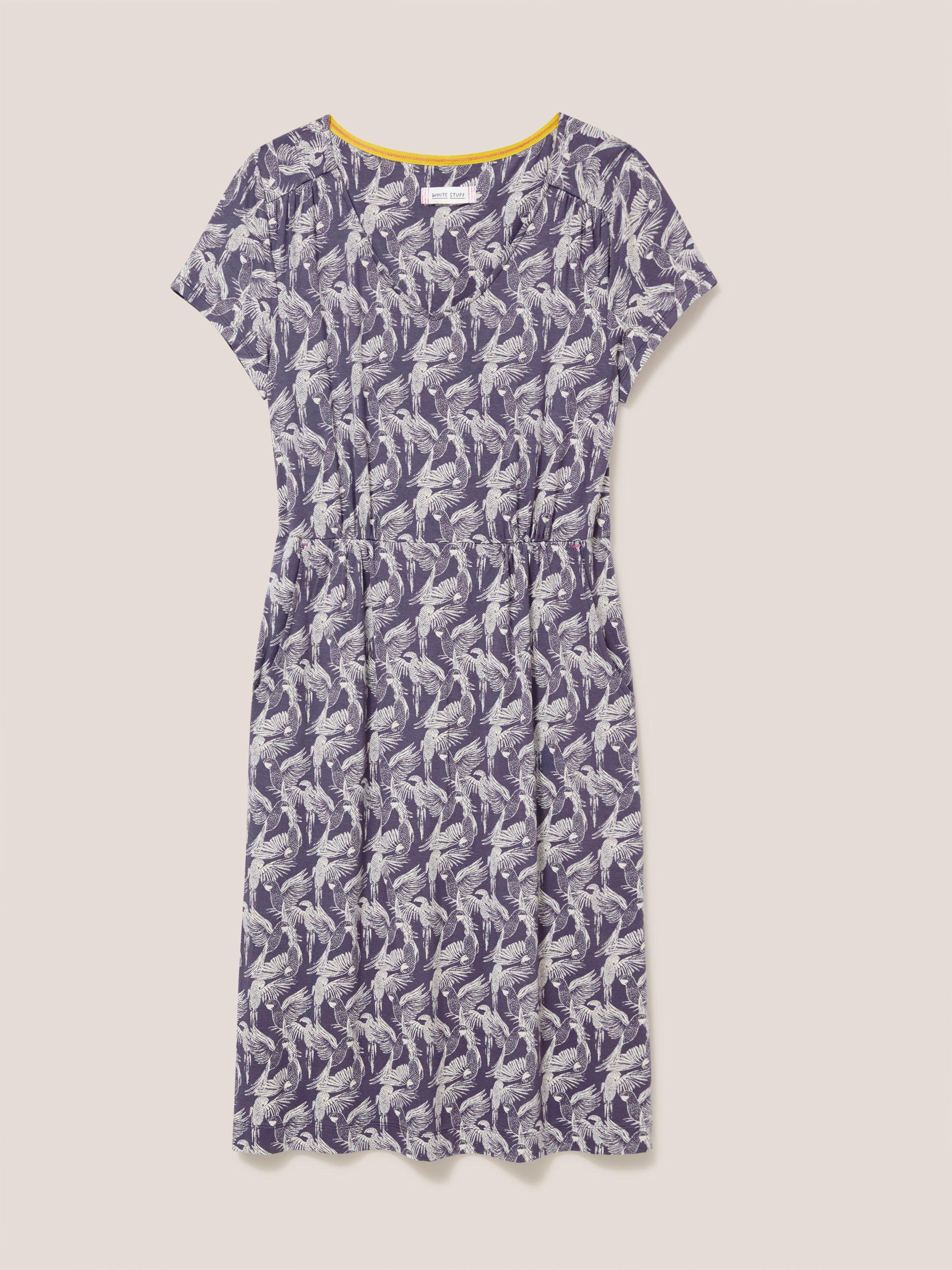 Tallie Jersey Dress in PURPLE MLT - FLAT FRONT