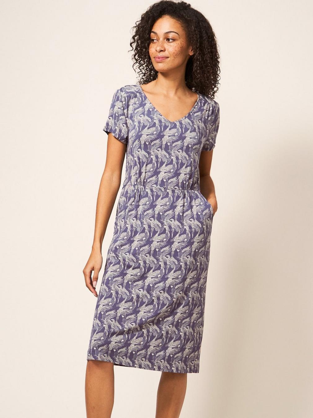 Tallie Jersey Dress in PURPLE MLT - LIFESTYLE