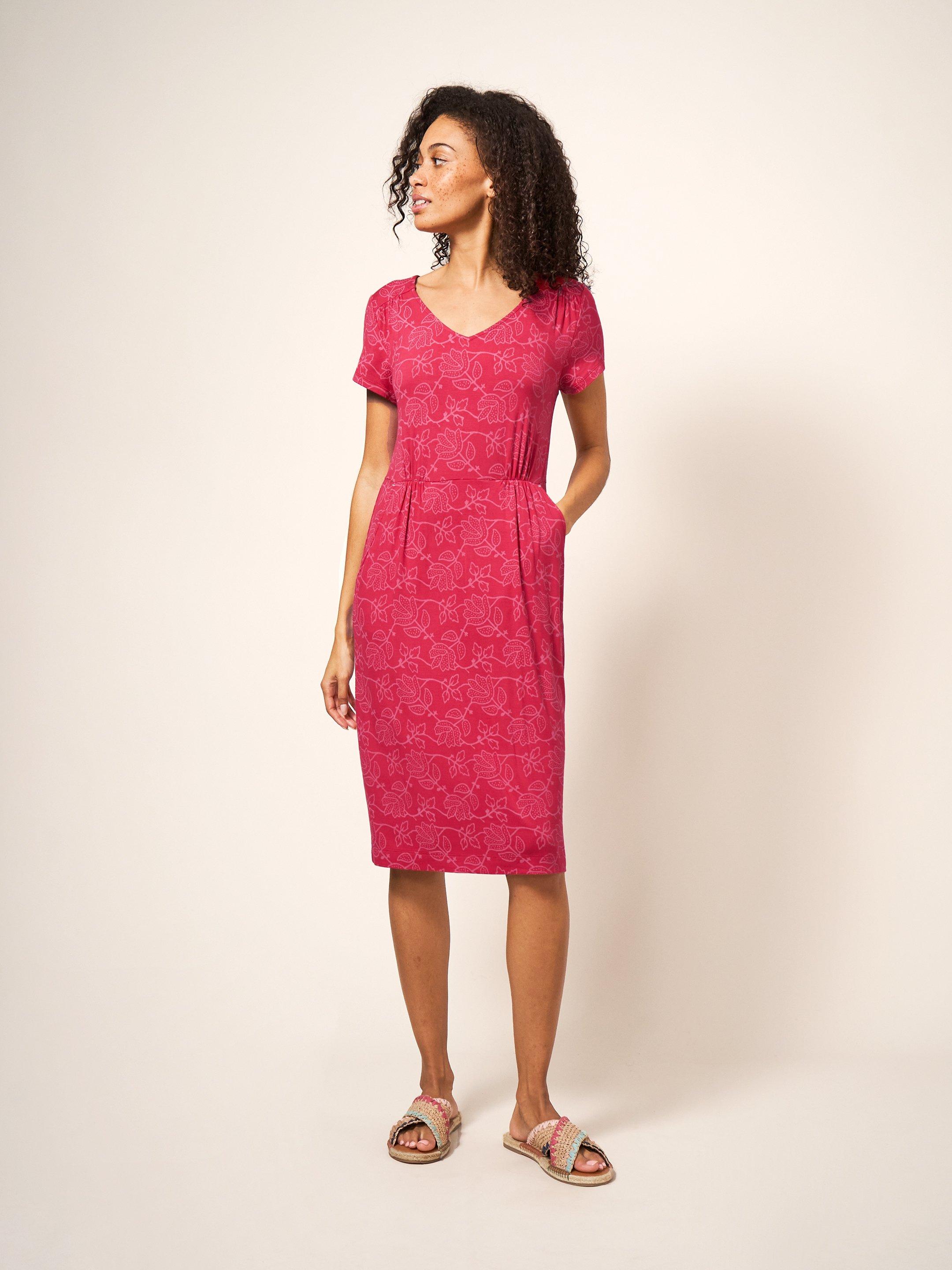 Tallie Jersey Dress in PURPLE MULTI