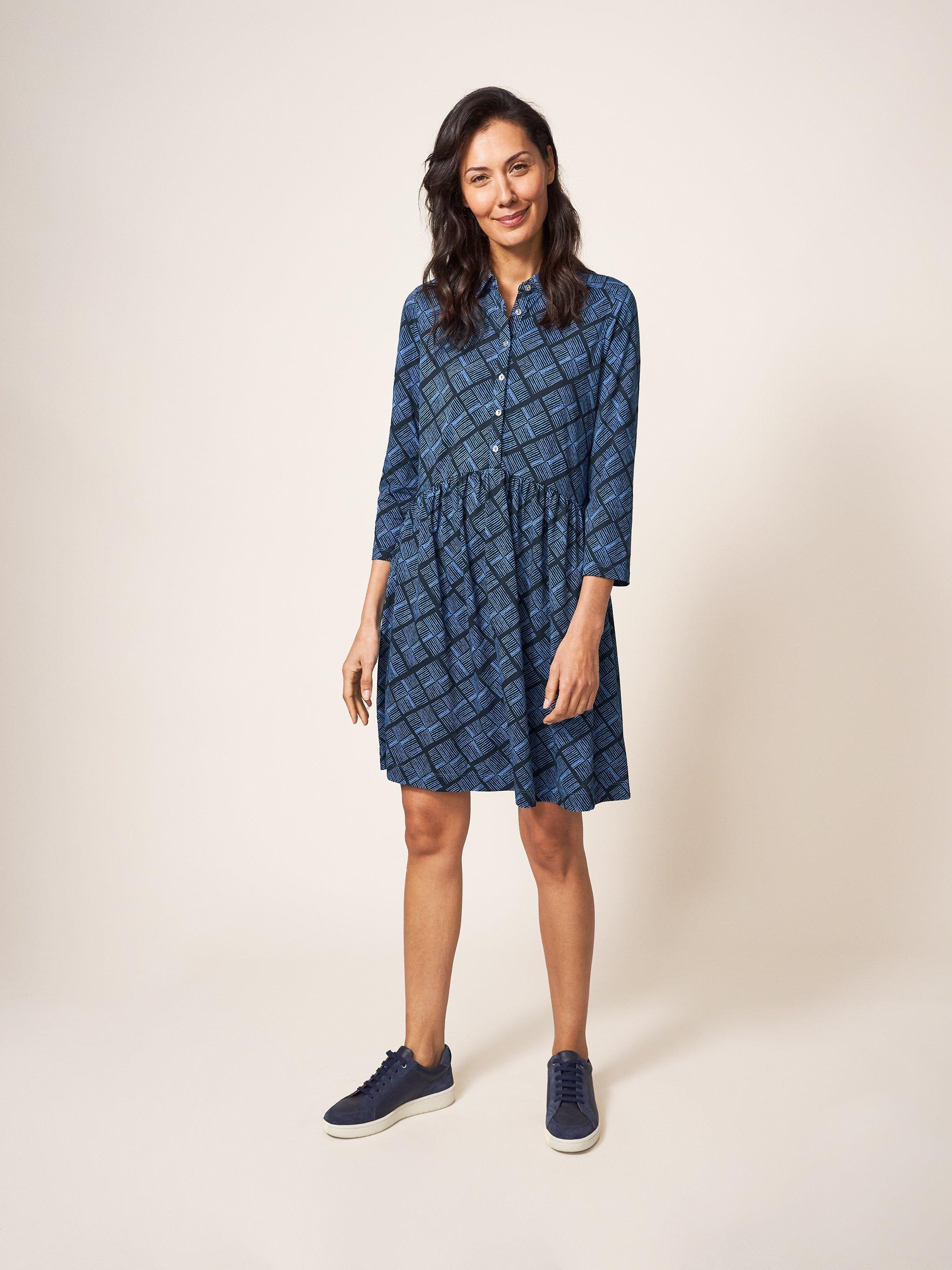 Everly Jersey Shirt Dress