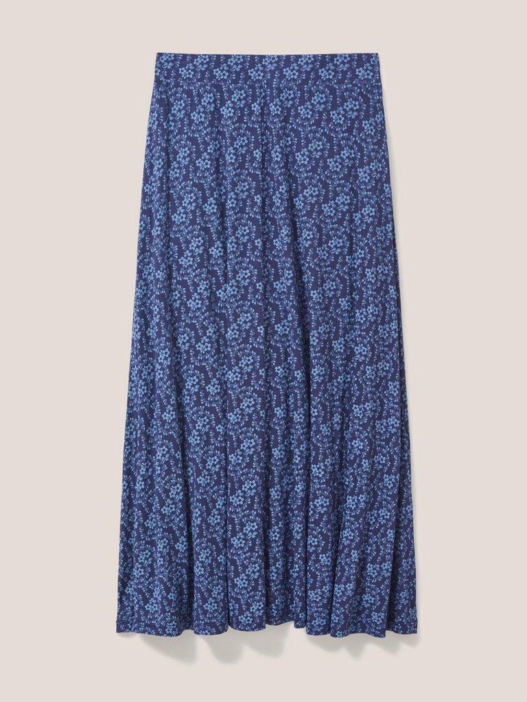 Jada Eco Vero Maxi Skirt in NAVY PR - FLAT BACK