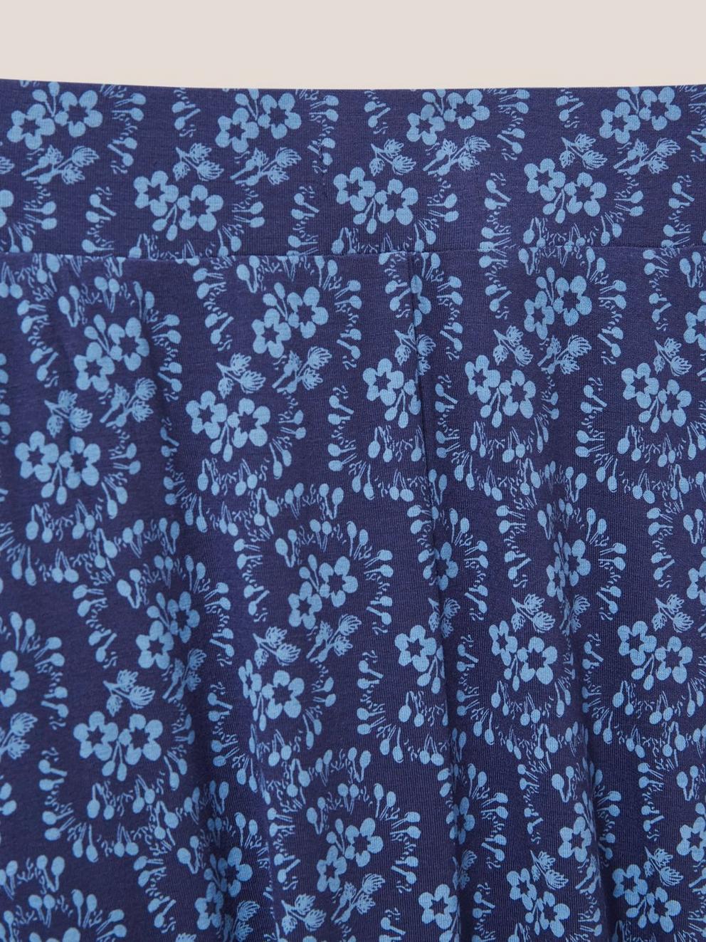 Jada Eco Vero Maxi Skirt in NAVY PR - FLAT DETAIL