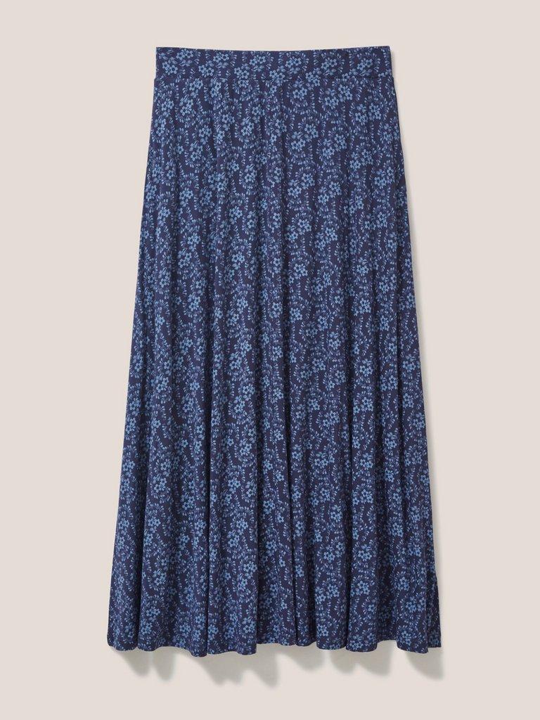 Jada Eco Vero Maxi Skirt in NAVY PR - FLAT FRONT