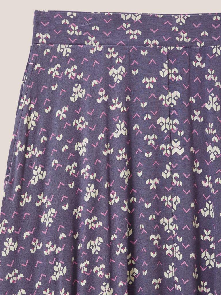 Jada Eco Vero Maxi Skirt in PURPLE MLT - FLAT DETAIL