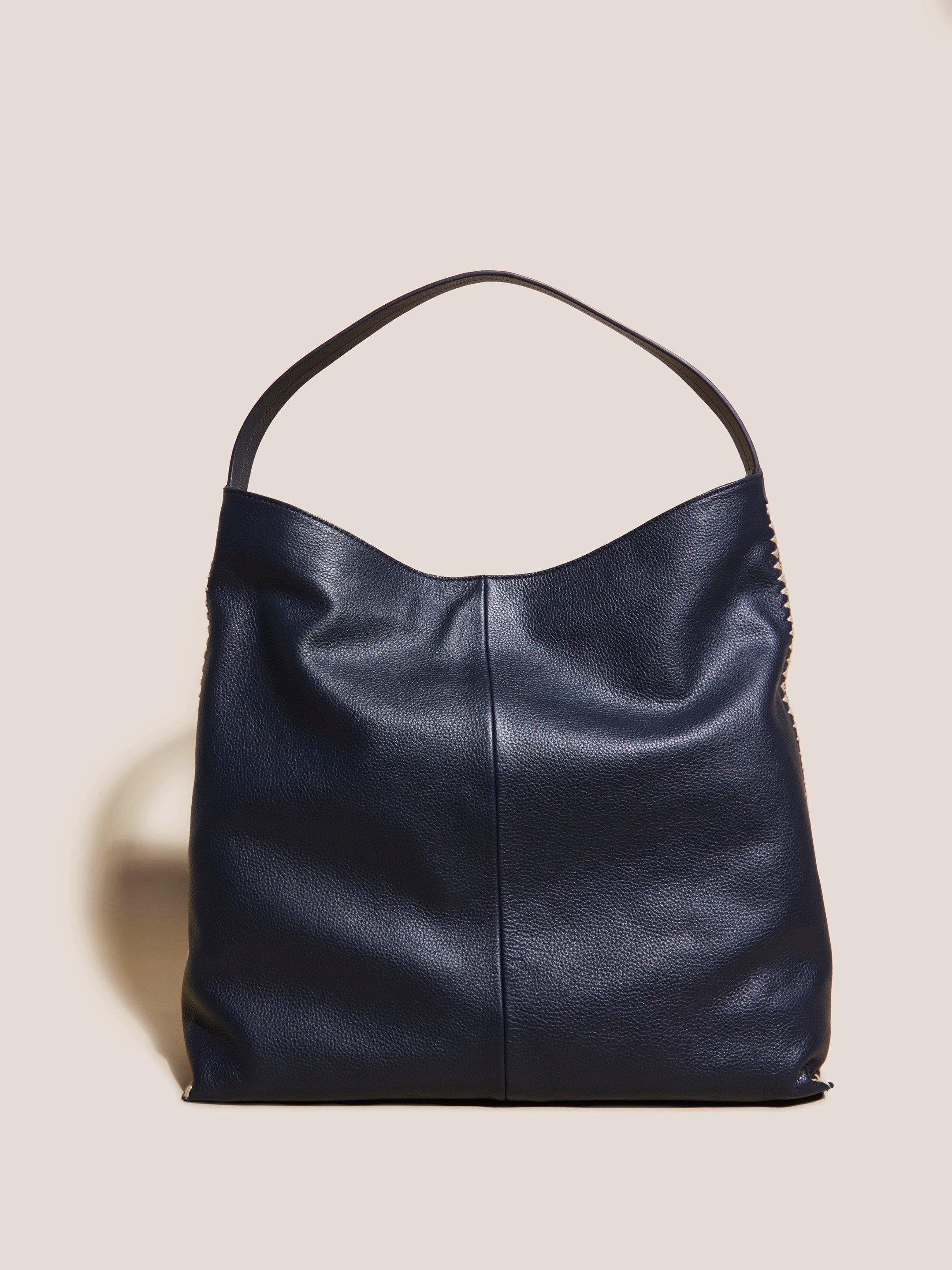 Craft Stitch Slouch Tote in DARK NAVY - FLAT BACK