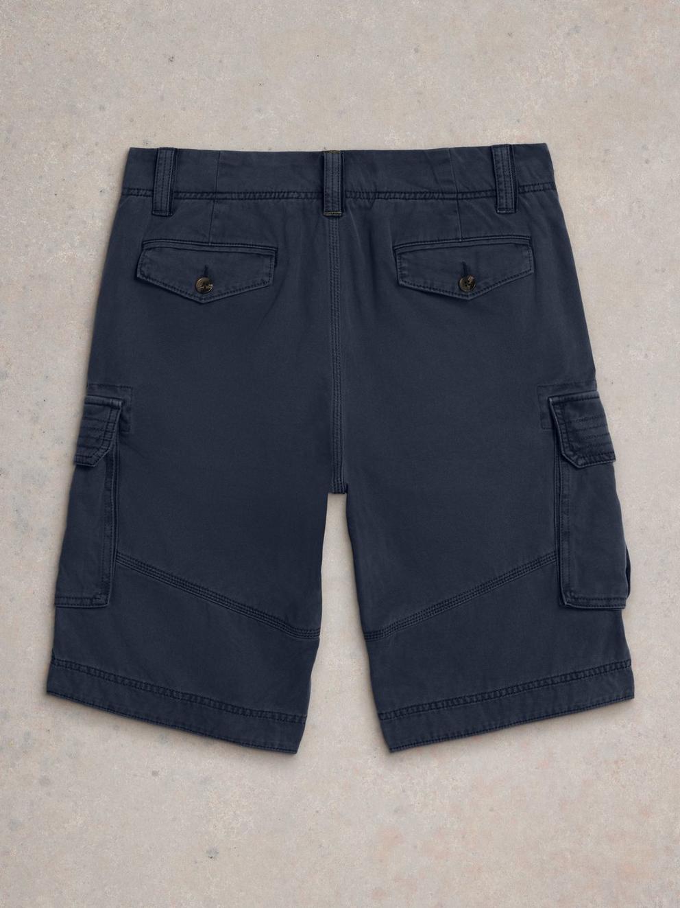 Halsall Organic Cargo Short in DARK NAVY - FLAT BACK