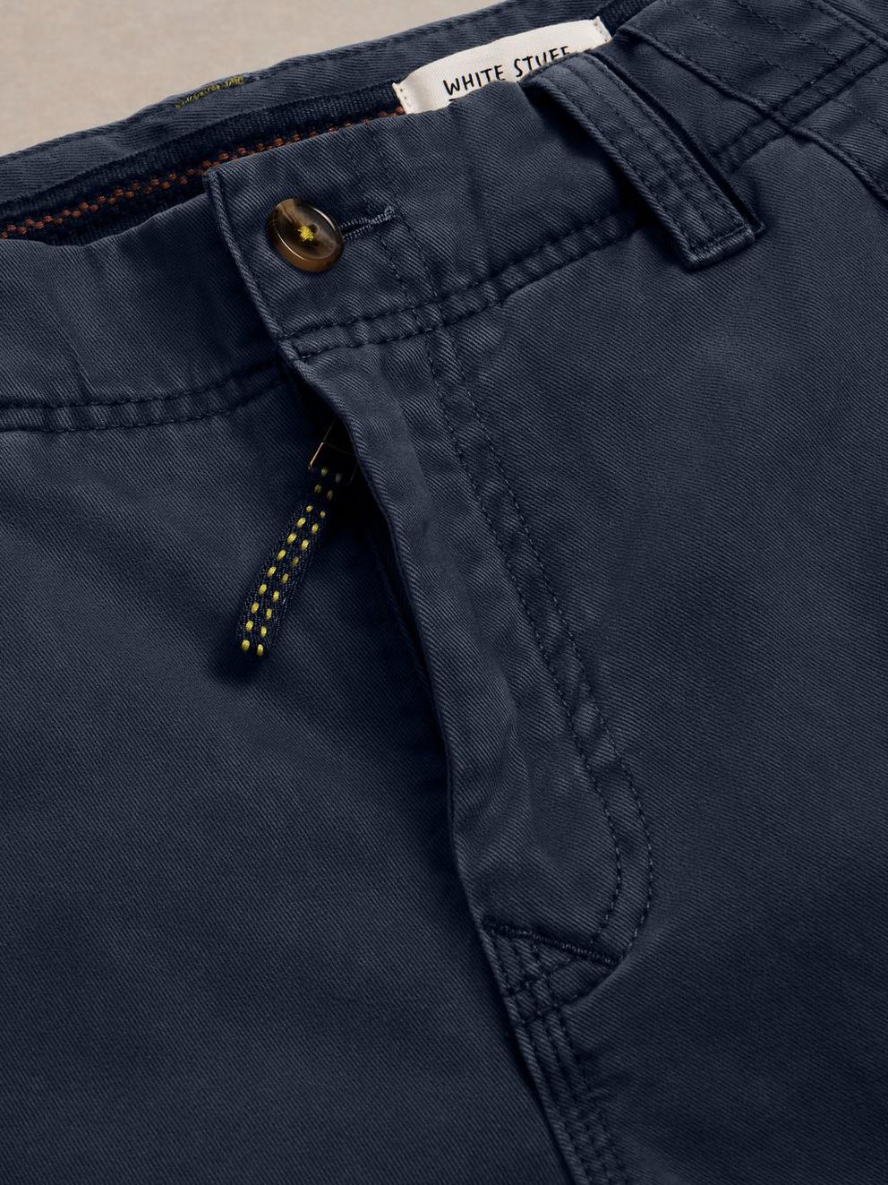 Halsall Organic Cargo Short in DARK NAVY - FLAT DETAIL