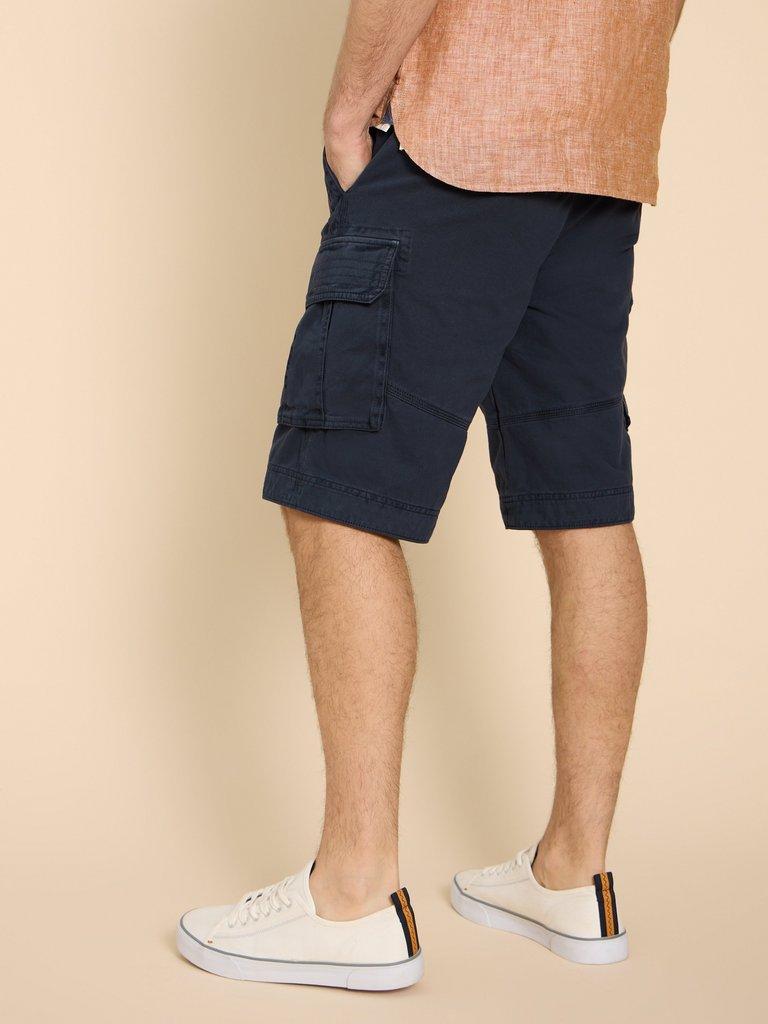 Halsall Organic Cargo Short in DARK NAVY White Stuff