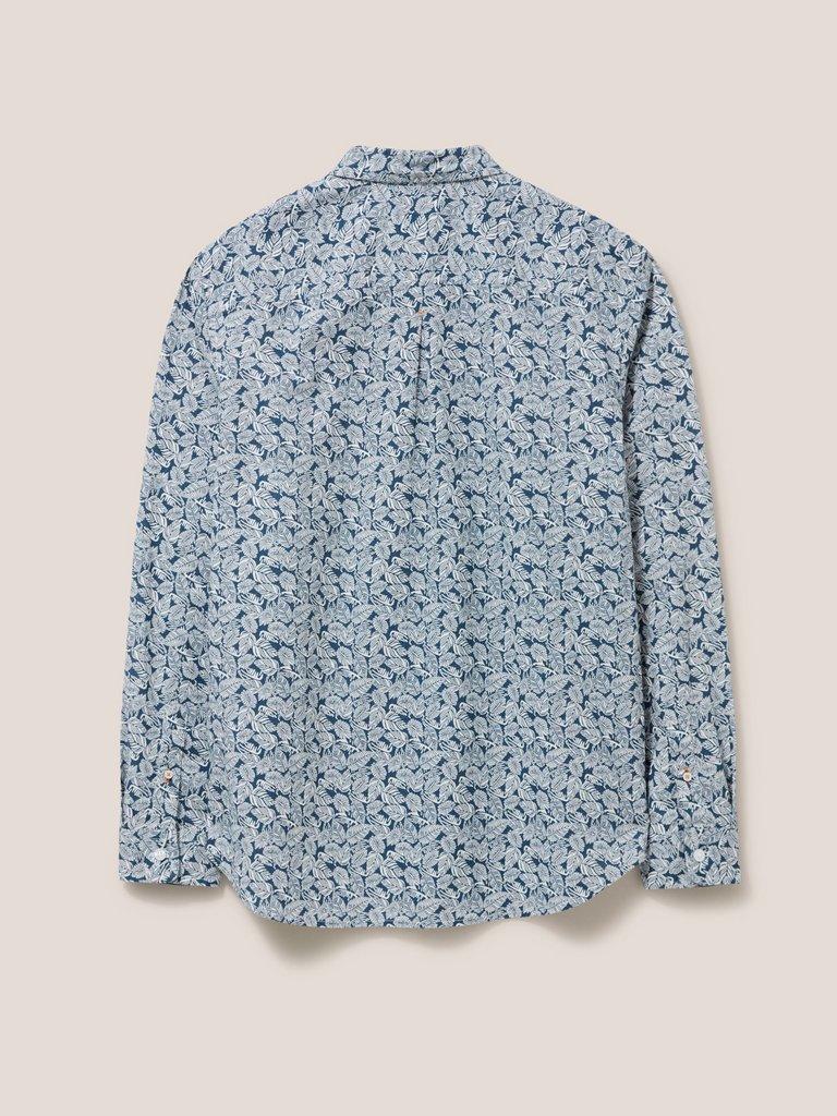 Chorley Leaf Printed Shirt in DEEP BLUE | White Stuff