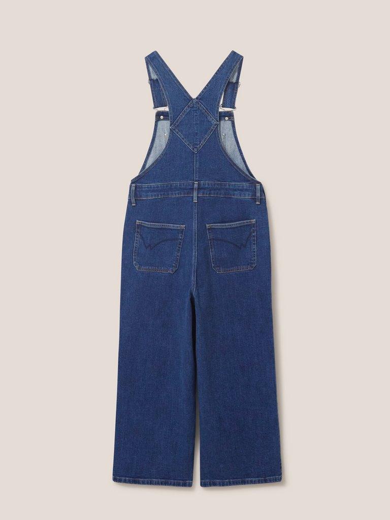 Kelly Wide Leg Dungarees in MID DENIM | White Stuff