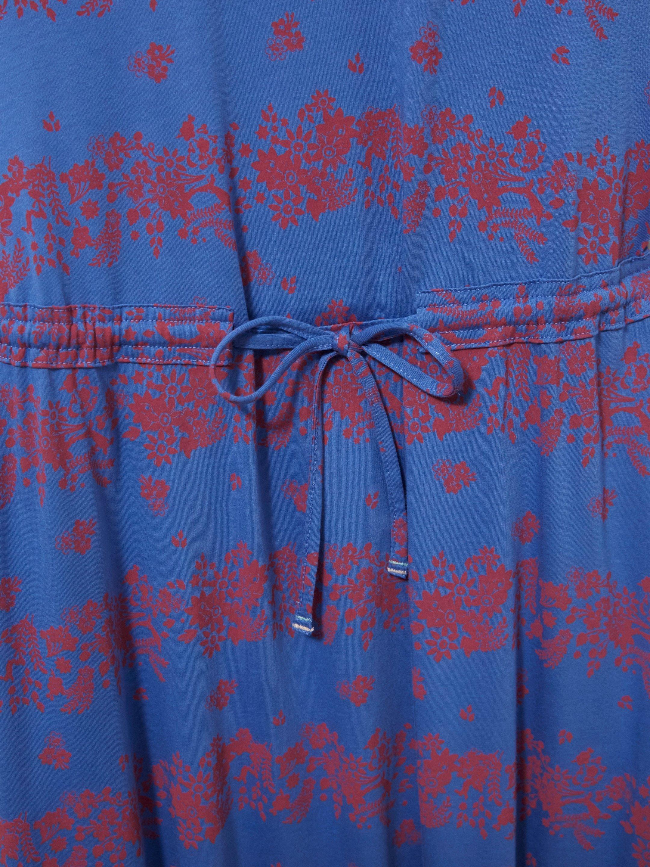 Nuelle Jersey Printed Dress in BLUE MLT - FLAT DETAIL