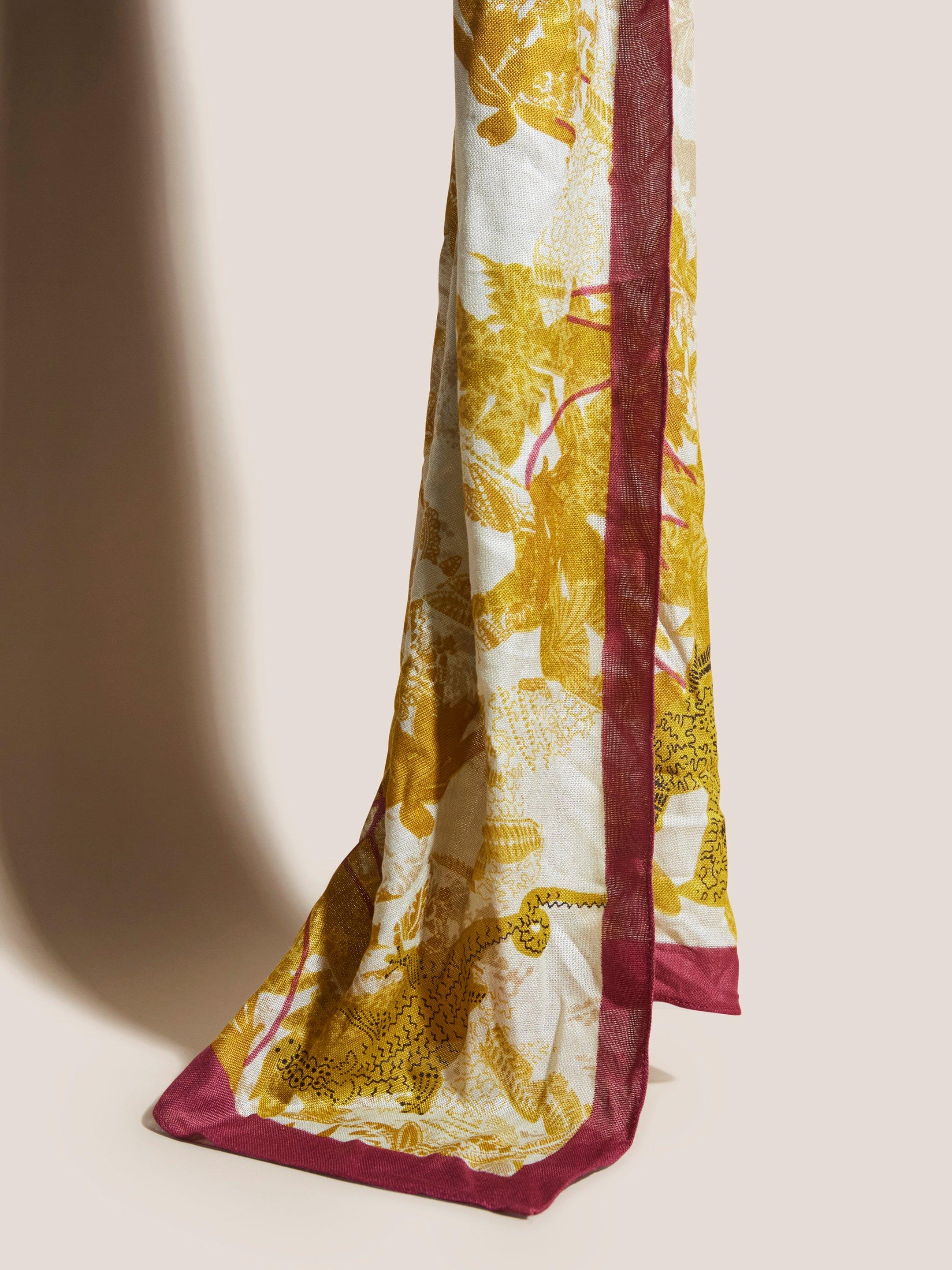 Edge Of The Sun Bamboo Scarf in NAT MLT - FLAT DETAIL