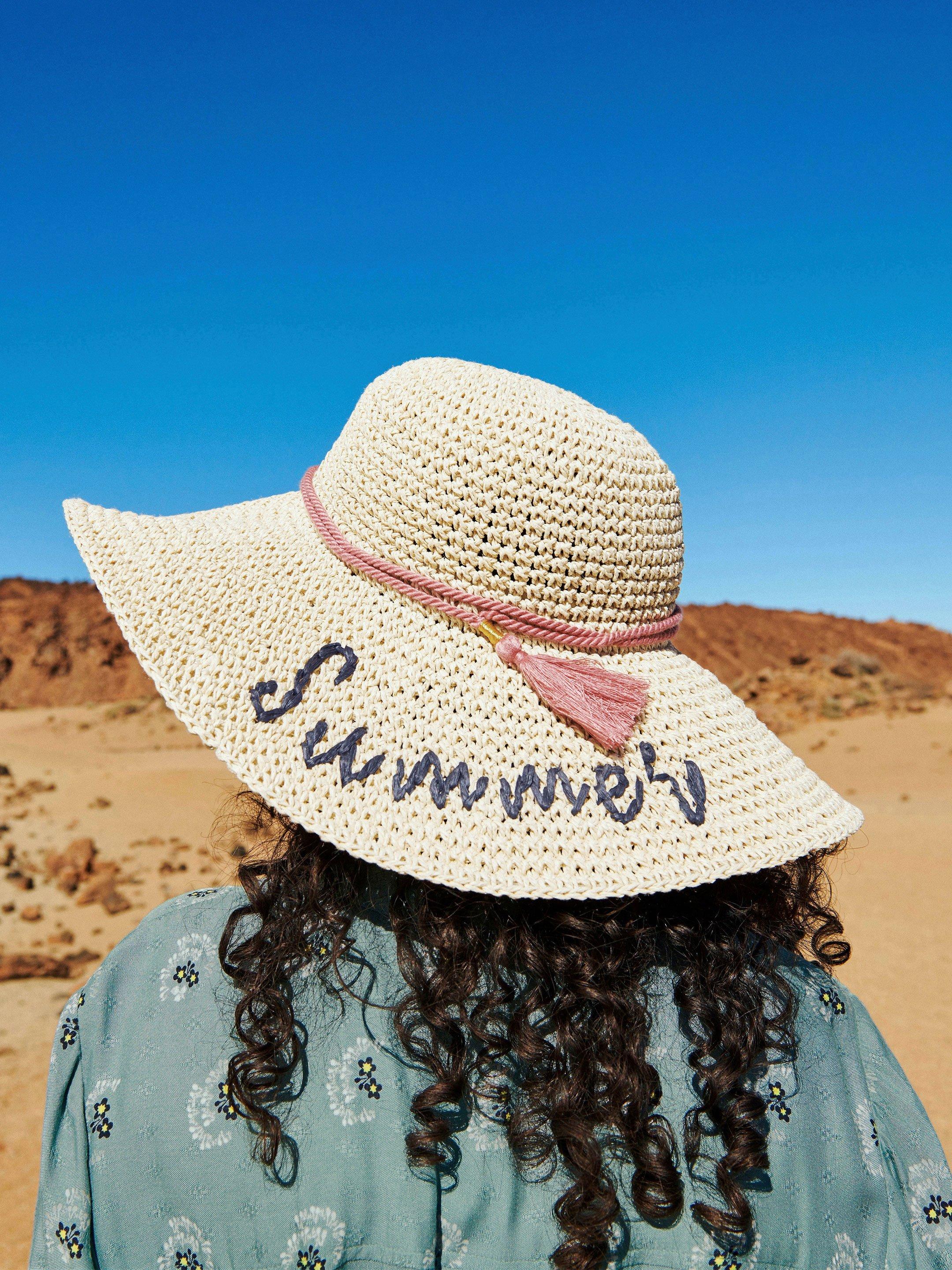 Summer Sun Hat in NAT MLT - MIXED