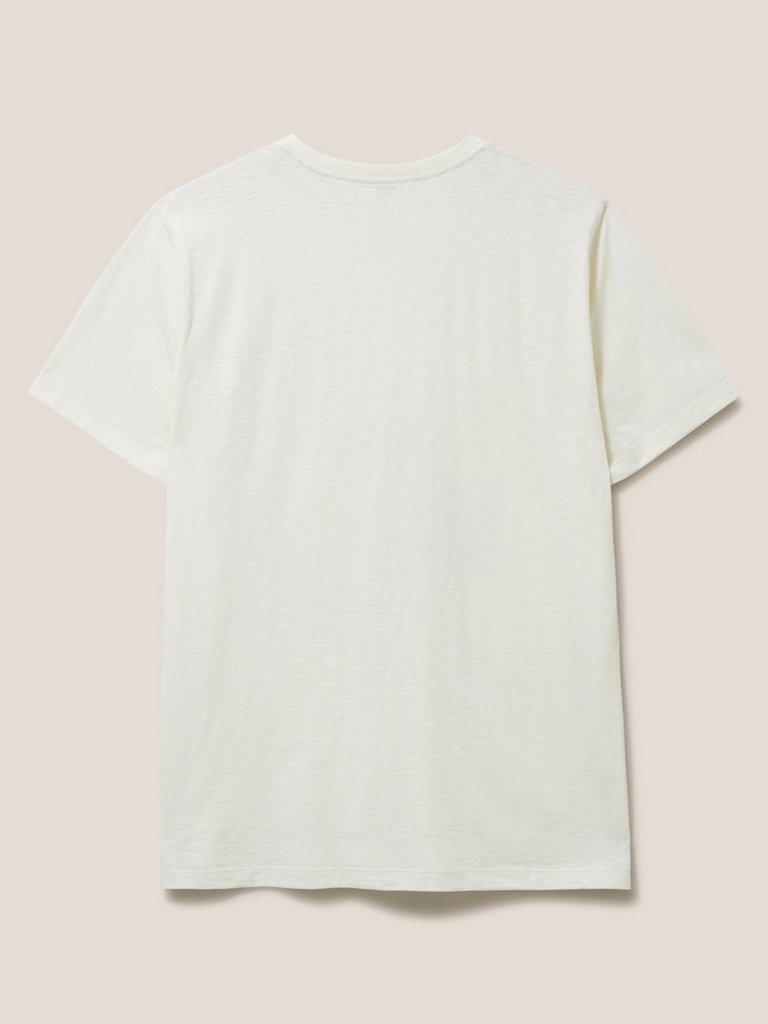 Palm Springs Graphic Tee in NAT WHITE - FLAT BACK