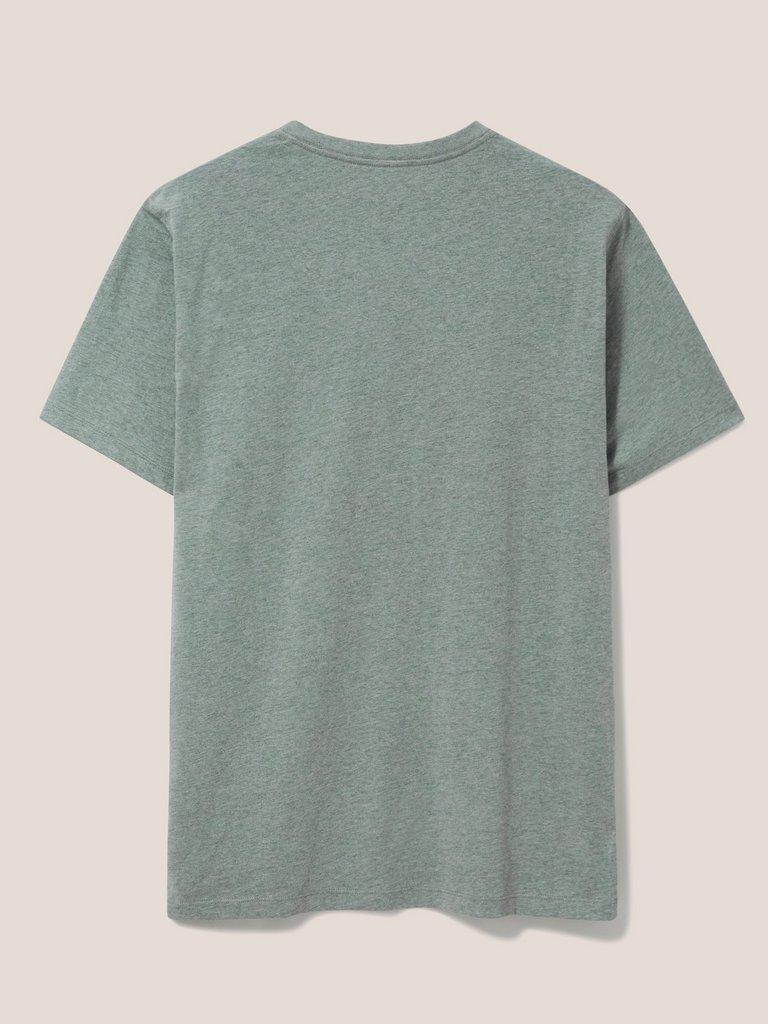 Beach Crusier Graphic Tee in DUS GREEN - FLAT BACK