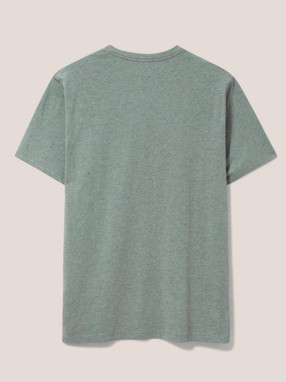 Beach Crusier Graphic Tee in DUS GREEN - FLAT BACK