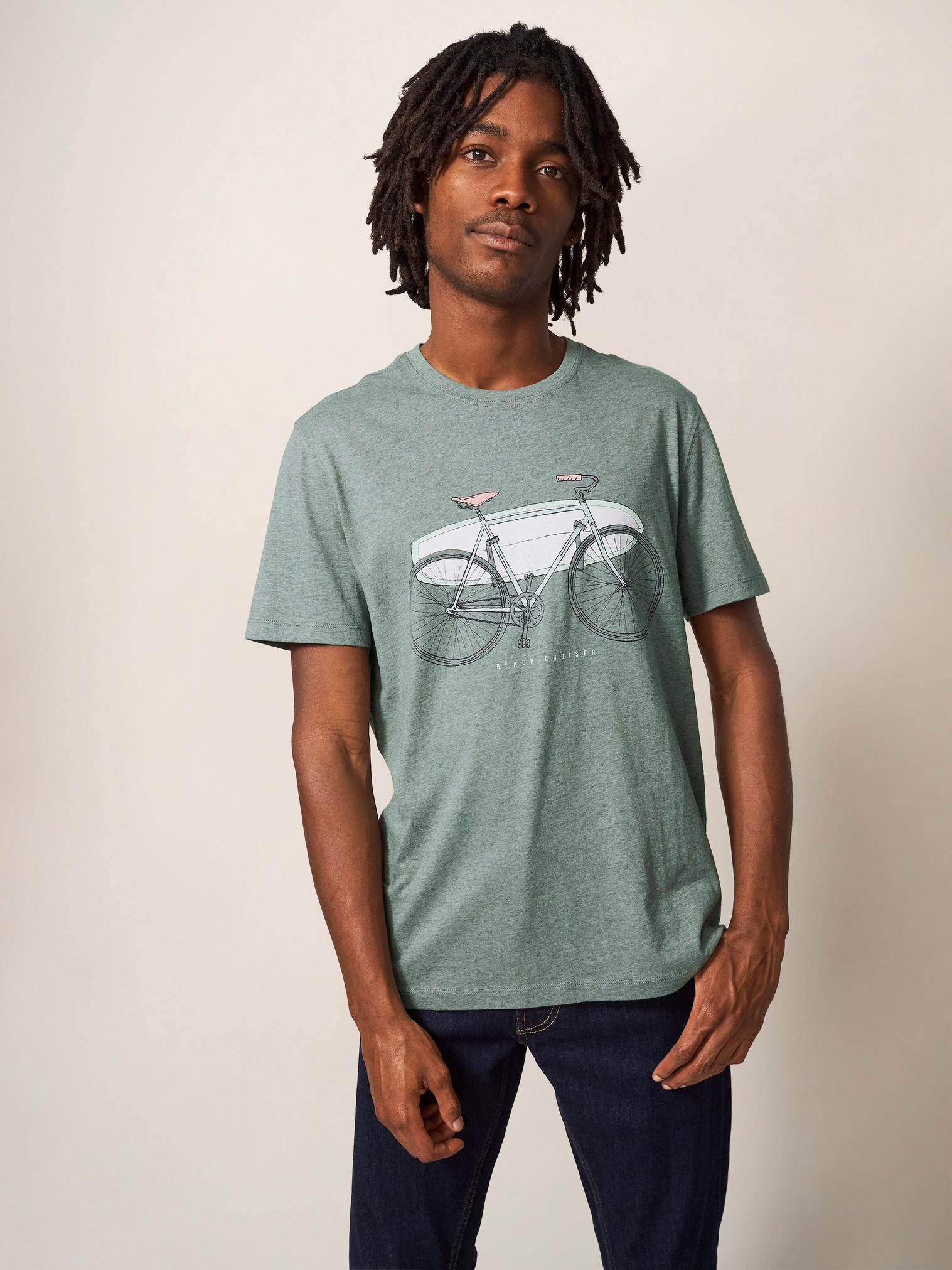 Beach Crusier Graphic Tee in DUS GREEN - LIFESTYLE