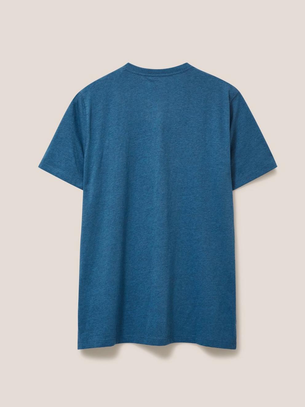 Fixed Gear Graphic Tee in MID BLUE - FLAT BACK