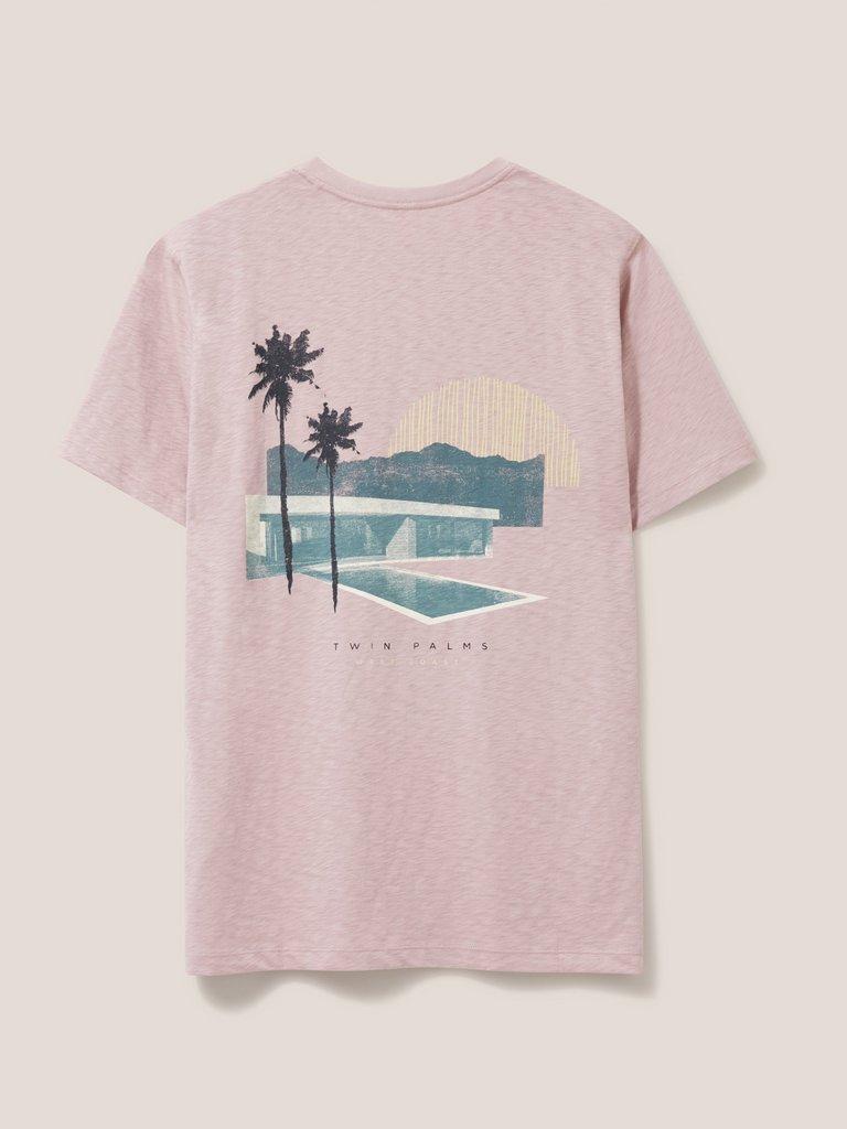 West Coast Graphic Tee in DUS PINK - FLAT BACK