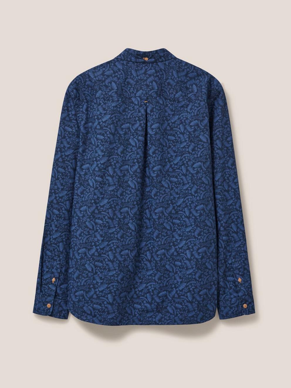 Bailey Dog Printed Shirt in DARK NAVY - FLAT BACK