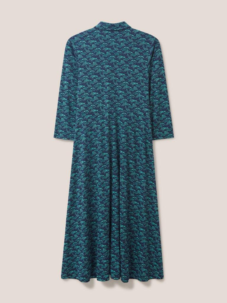 Rua Jersey Midi Dress in NAVY PRINT | White Stuff