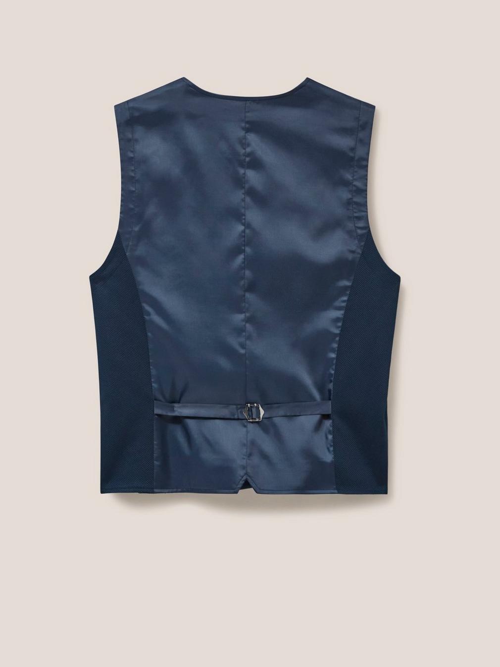 York Waistcoat in DARK NAVY - FLAT BACK