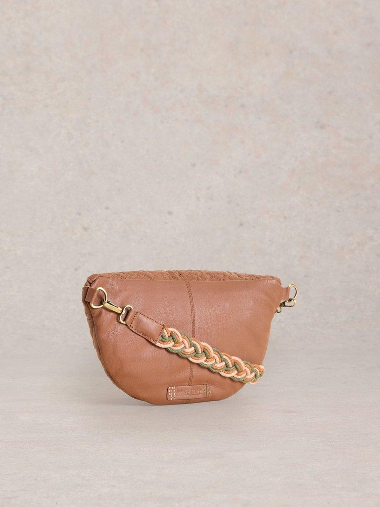 White Stuff Sebby Brown Leather Sling Crossbody Bag