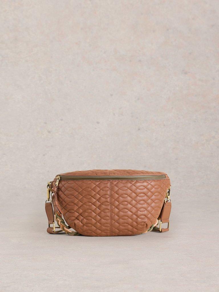 Sebby Leather Sling Bag in MID TAN - LIFESTYLE