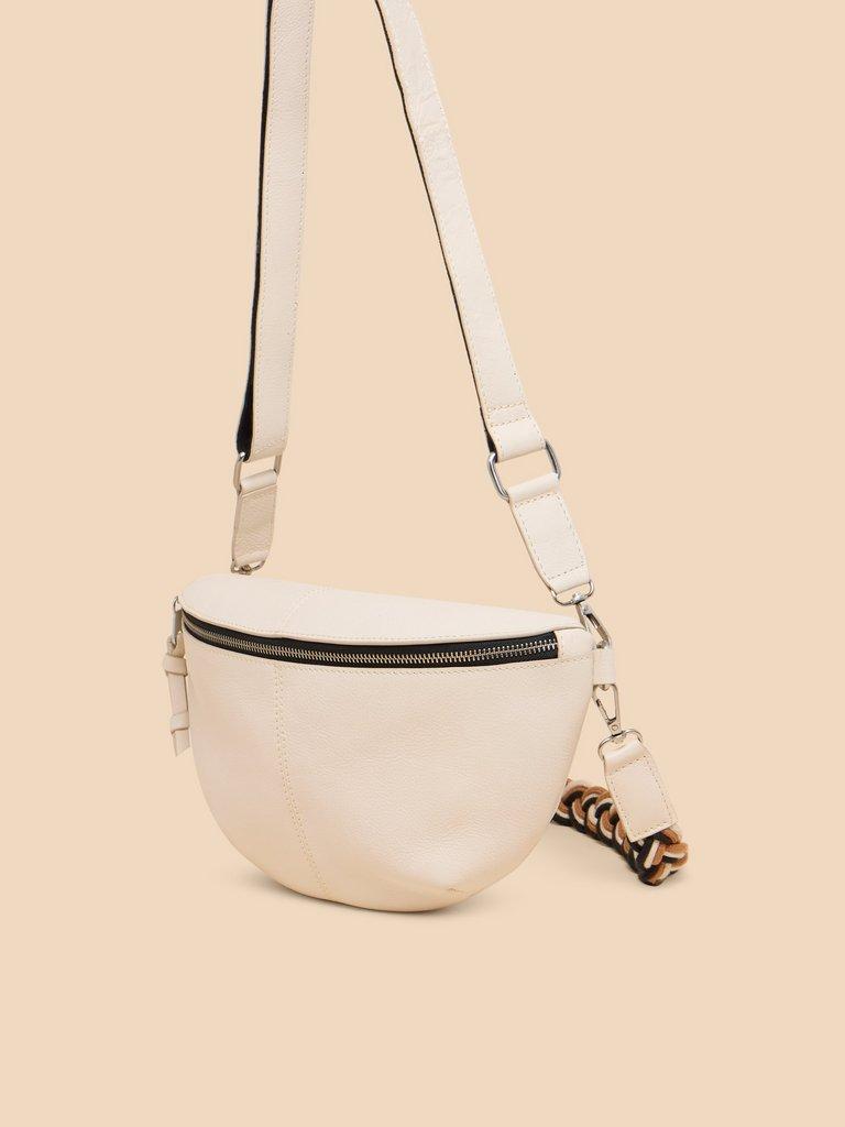 Sebby Leather Sling Bag in NAT MLT - FLAT FRONT