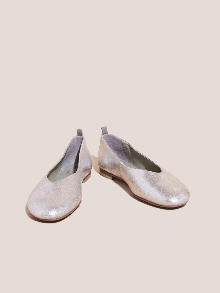 Pewter discount ballet flats