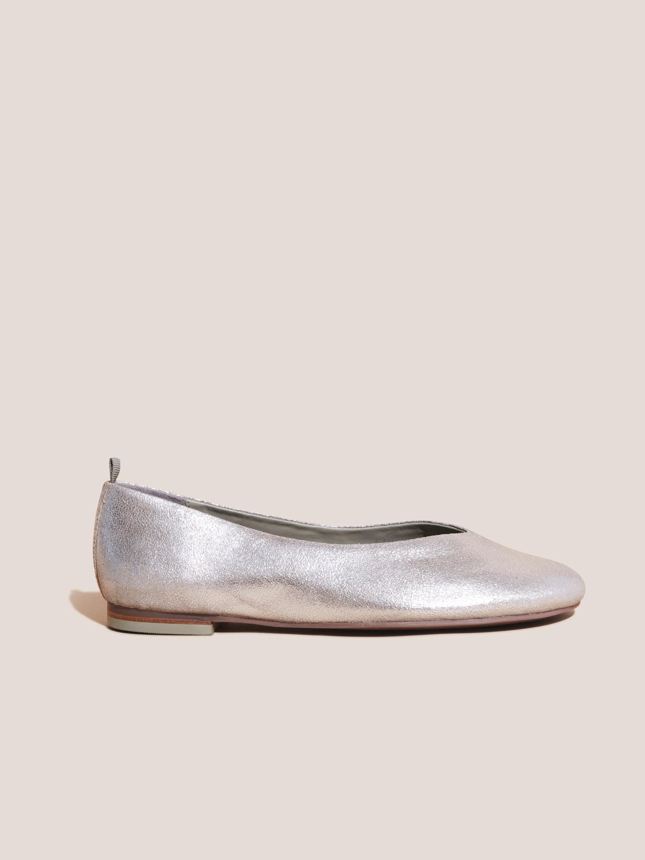 Metallic on sale ballet pumps