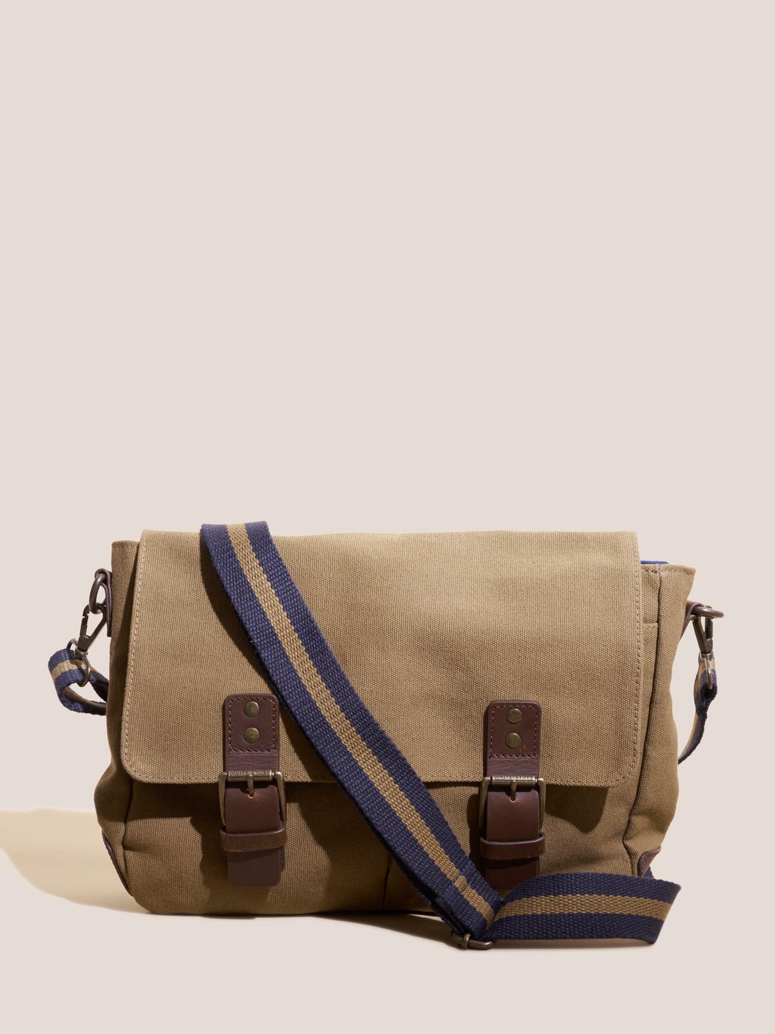 Canvas Messenger in LGT NAT - MODEL FRONT