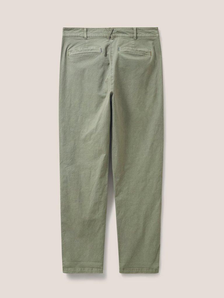 Twister Chino in MID GREEN - FLAT BACK