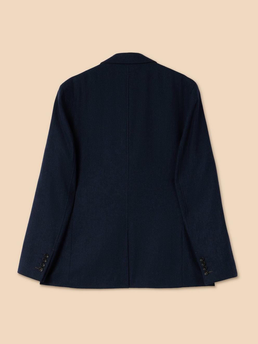 Heath Regular Fit Blazer in DARK NAVY - FLAT BACK