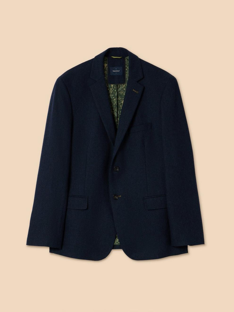 Heath Regular Fit Blazer in DARK NAVY - FLAT FRONT