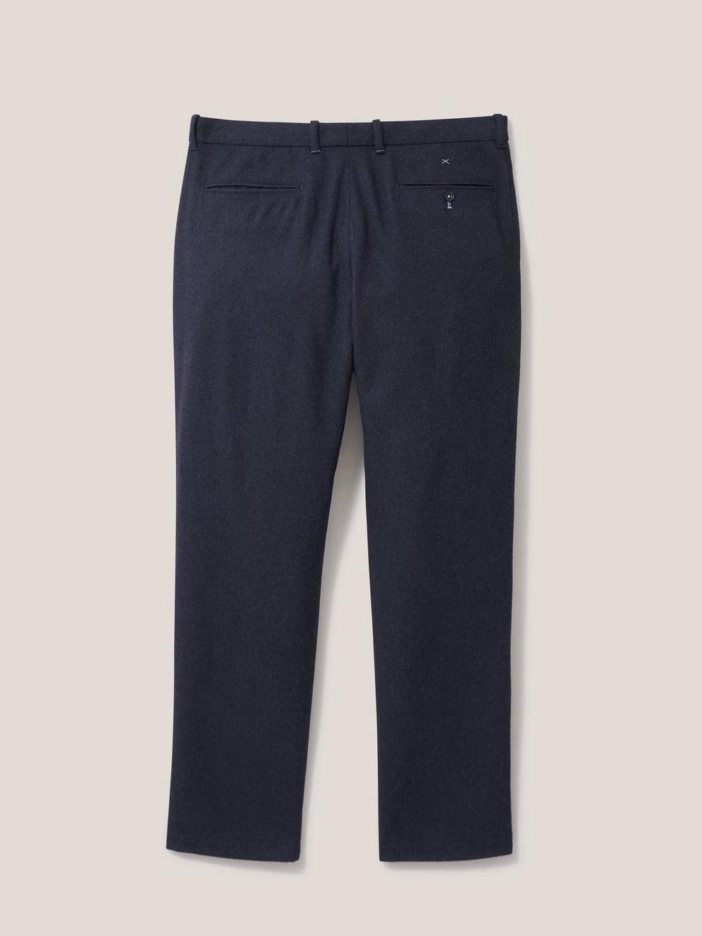 Heath Regular Fit Trouser in DARK NAVY - FLAT BACK