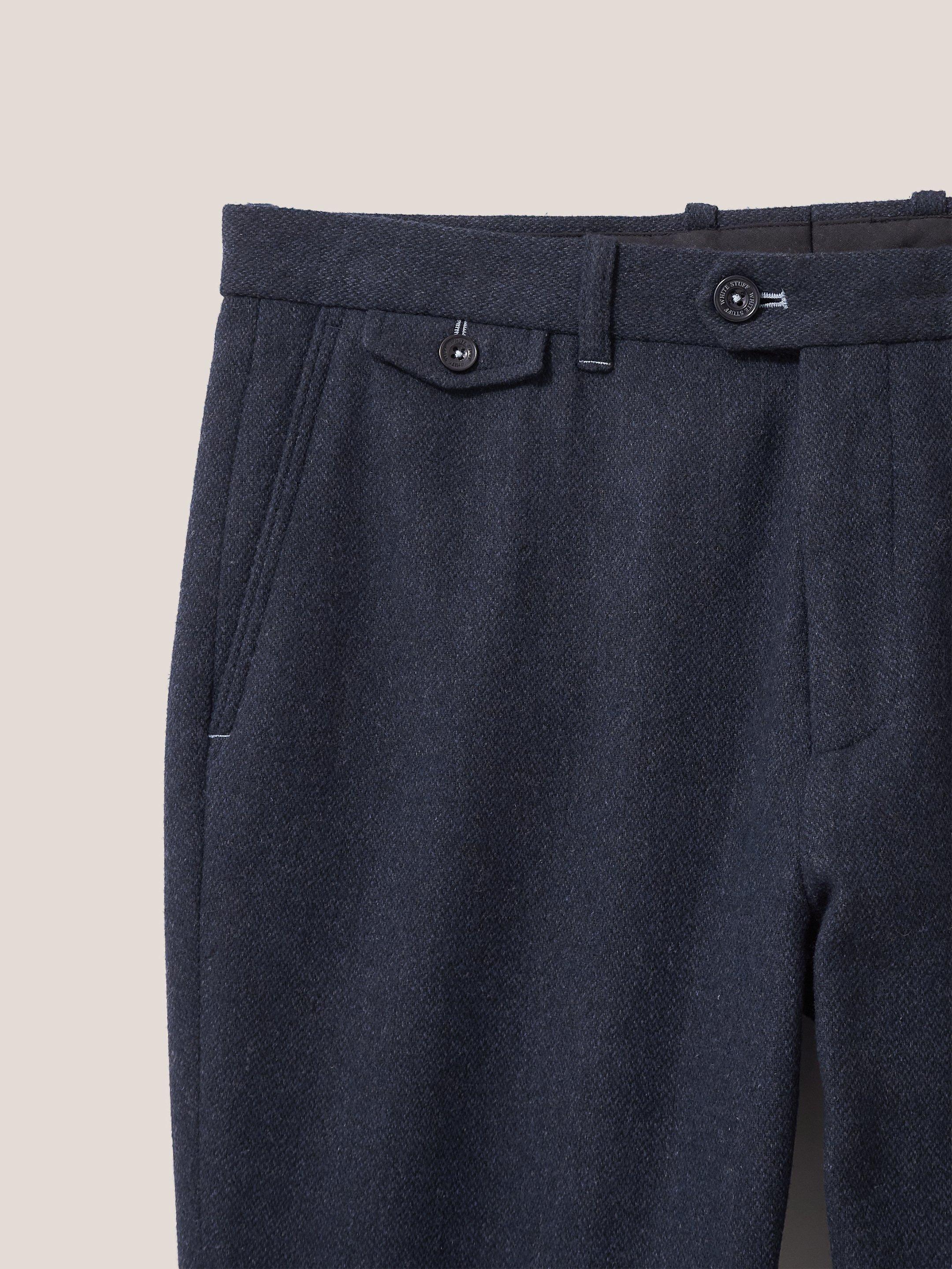 Heath Regular Fit Trouser in DARK NAVY - FLAT DETAIL