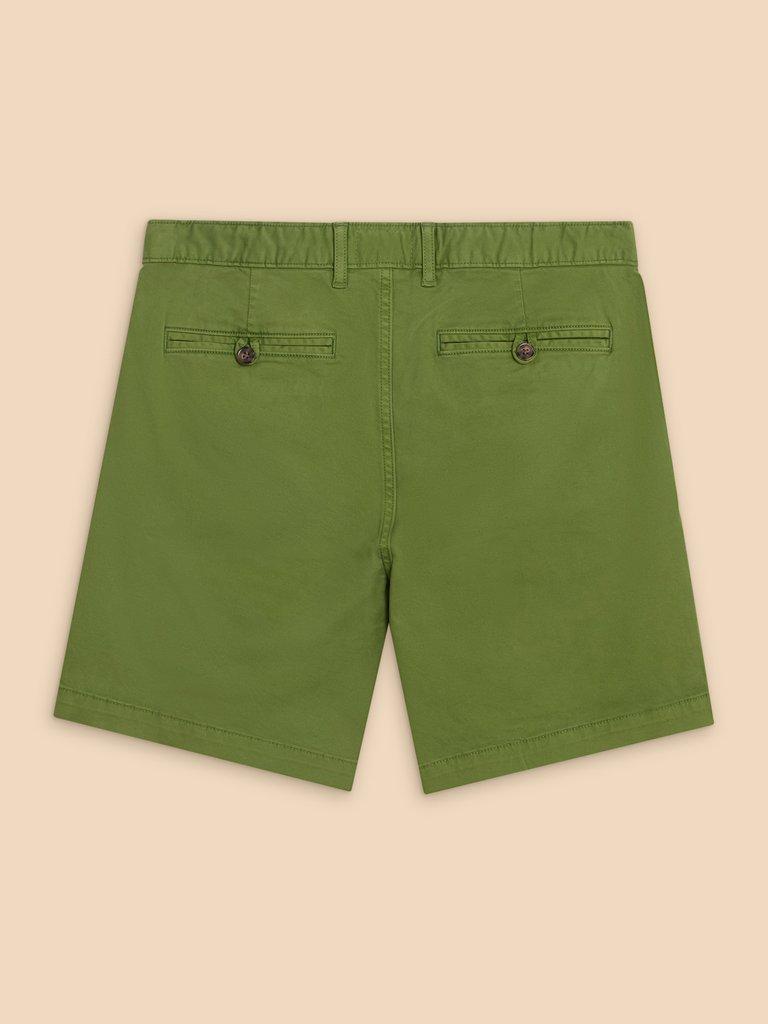 Sutton Organic Chino Short in BRT GREEN - FLAT BACK