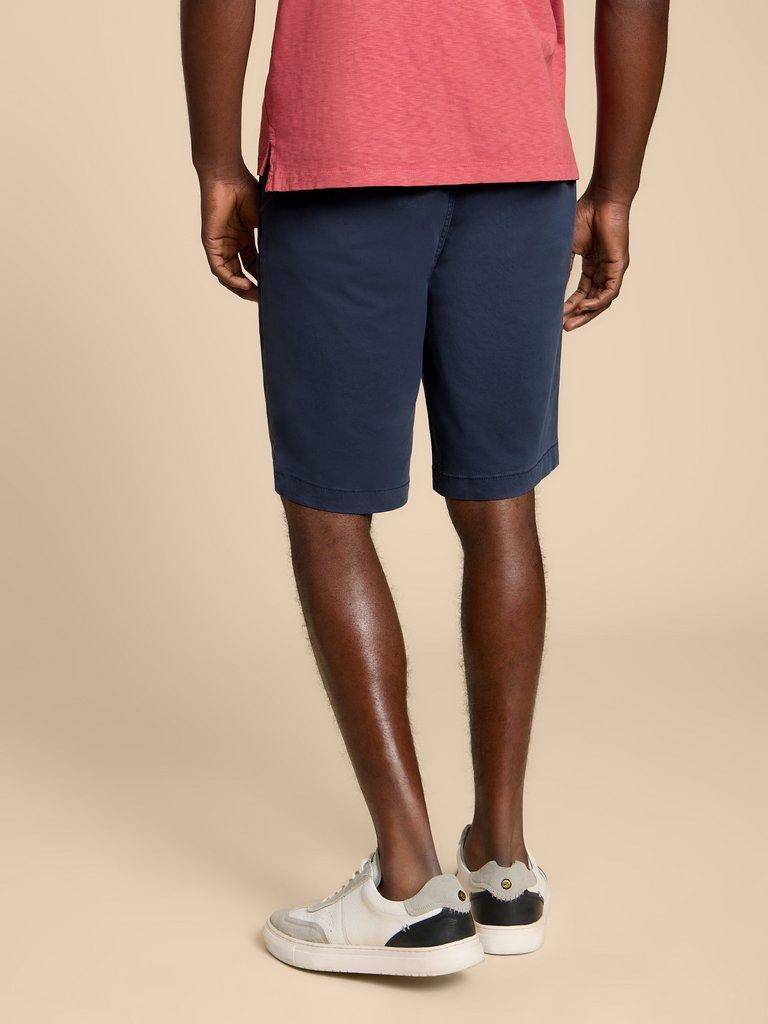 Sutton Organic Chino Short in DARK NAVY - MODEL BACK