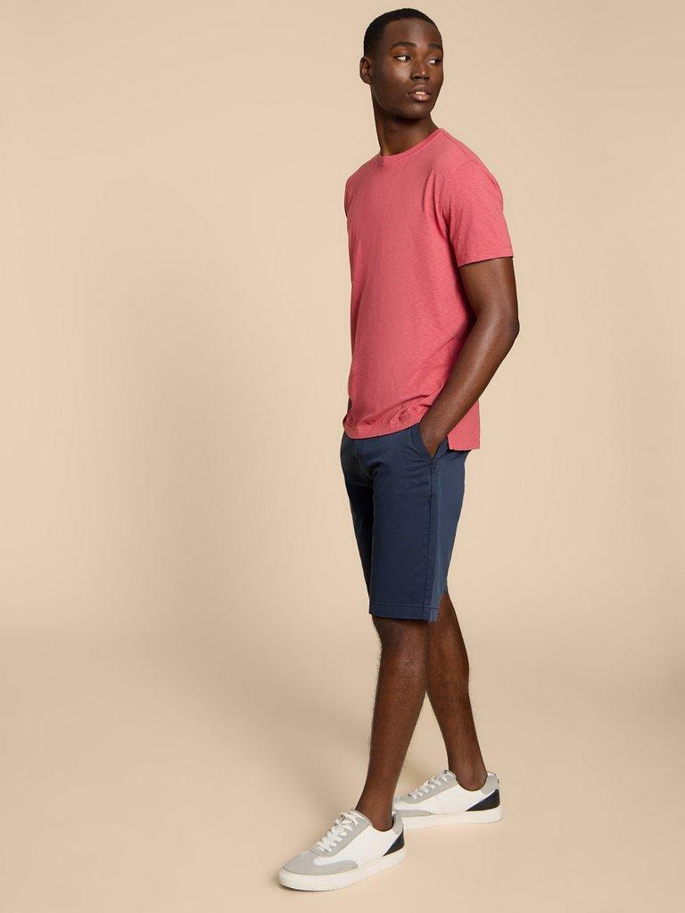 Sutton Organic Chino Short in DARK NAVY | White Stuff