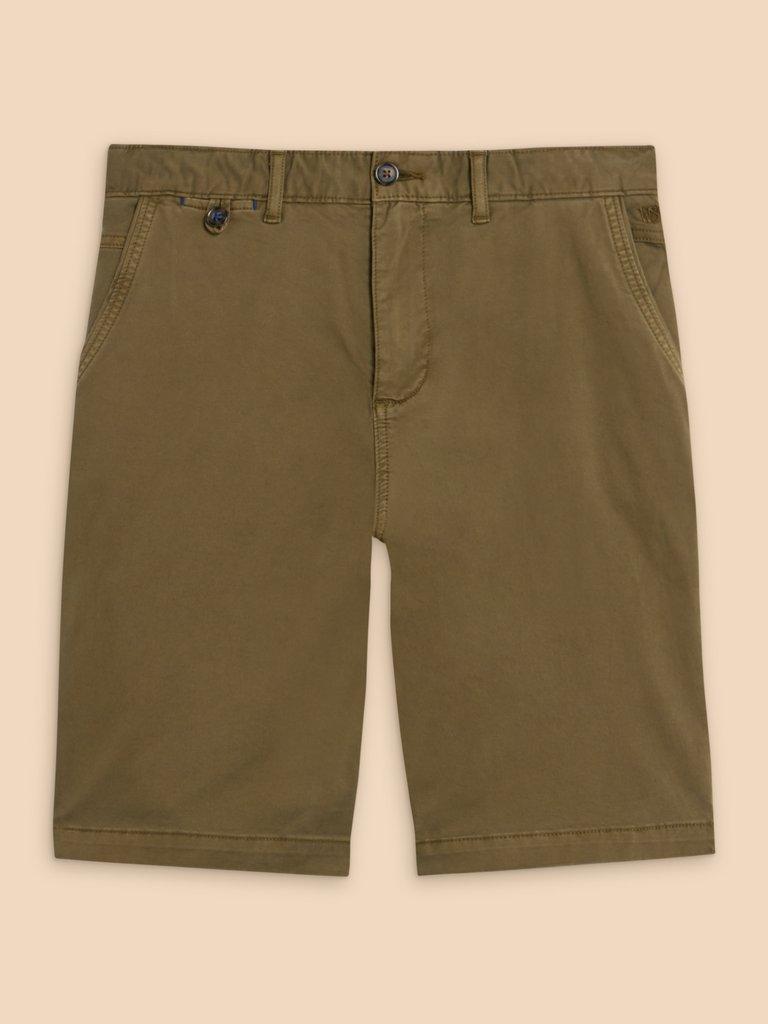 Sutton Organic Chino Short in DARK GREEN | White Stuff