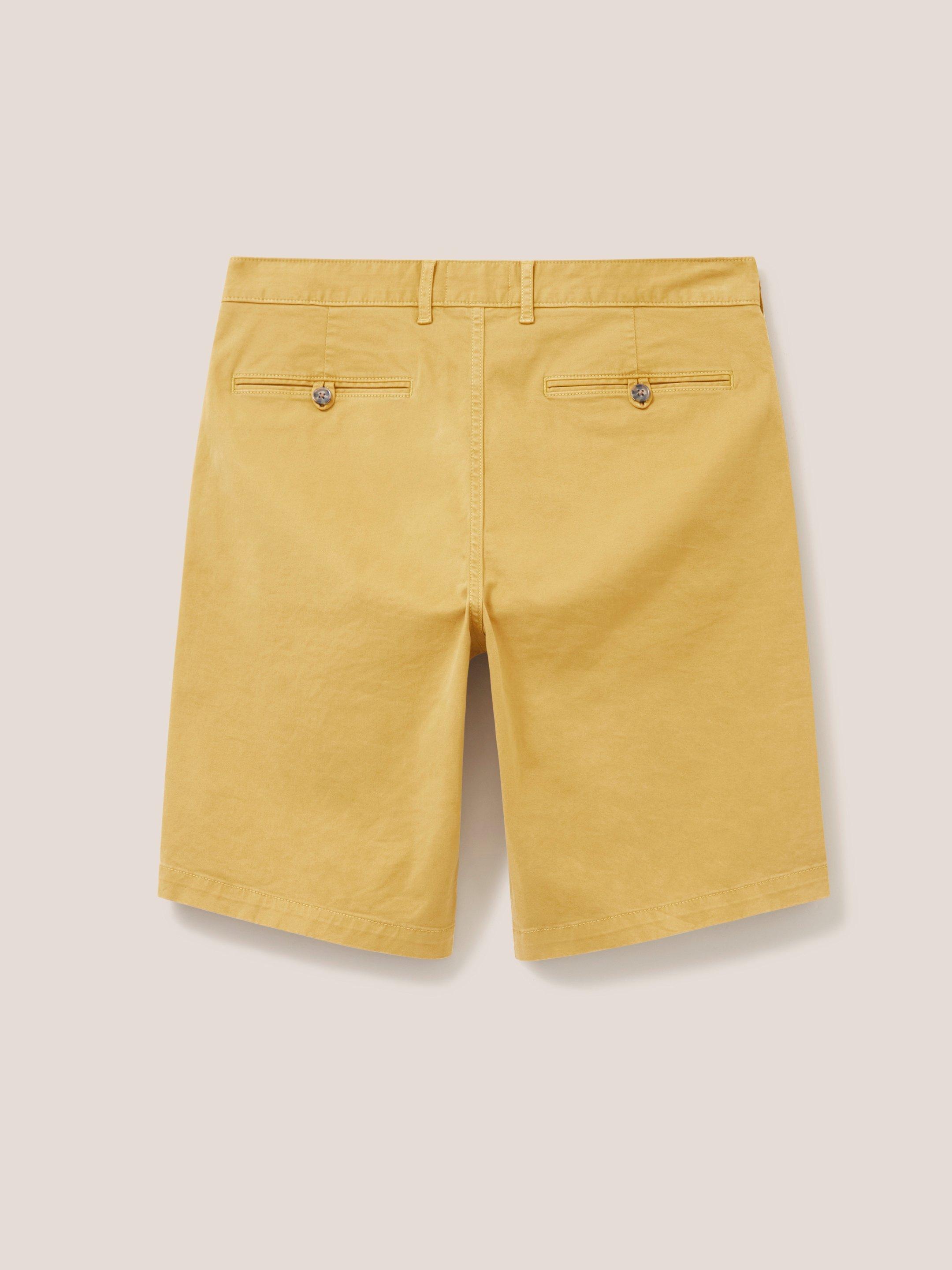 Mens yellow chino store shorts