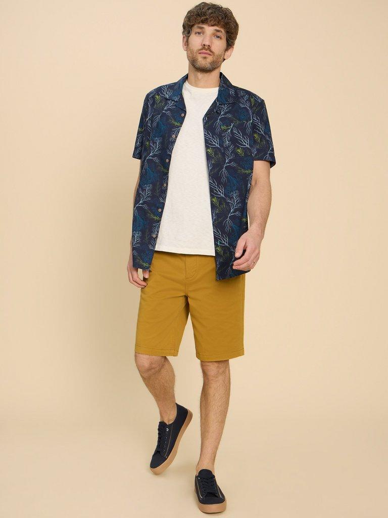 Sutton Organic Chino Short in DP YELLOW - LIFESTYLE