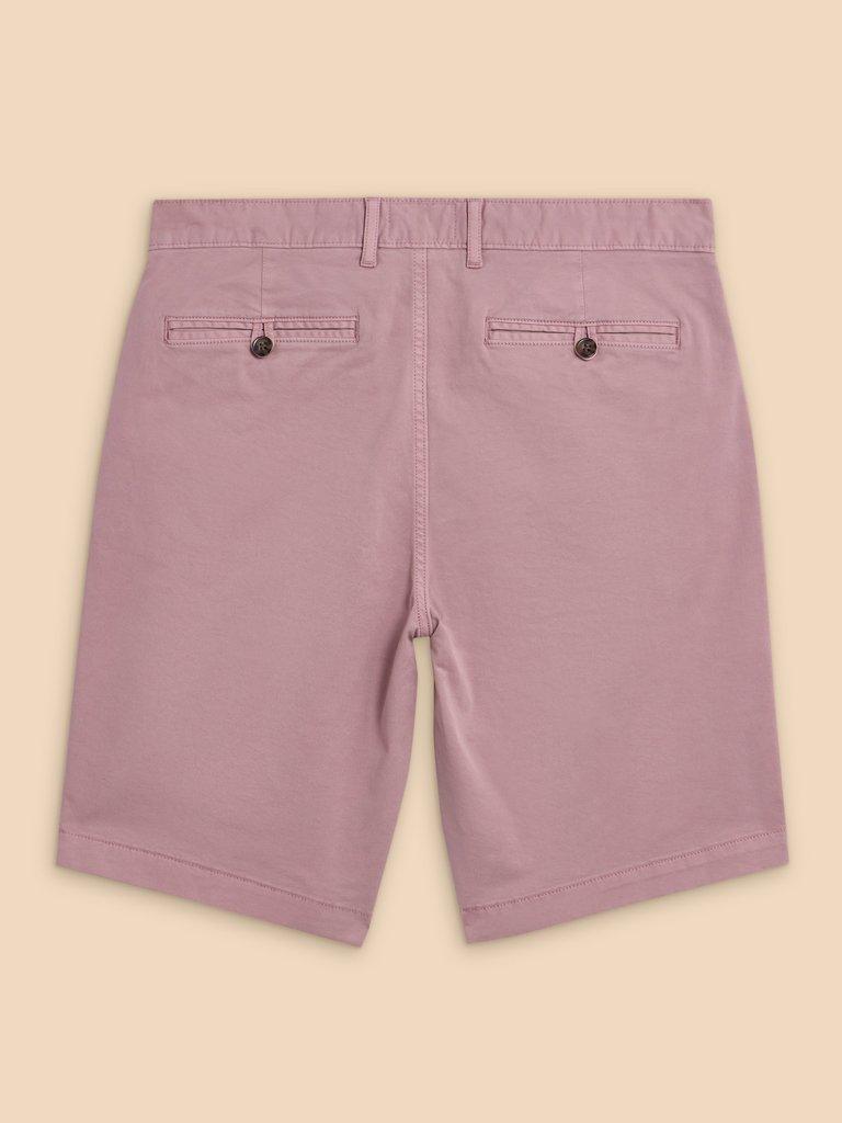 Sutton Organic Chino Short in DUS PINK - FLAT BACK