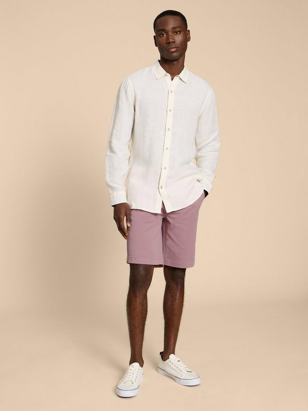 Sutton Organic Chino Short in DUS PINK - LIFESTYLE